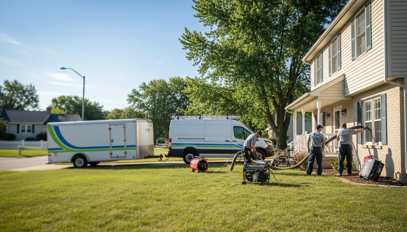 Flooded Basement Restoration And Cleanup With Repair in Rhodes, MI near me